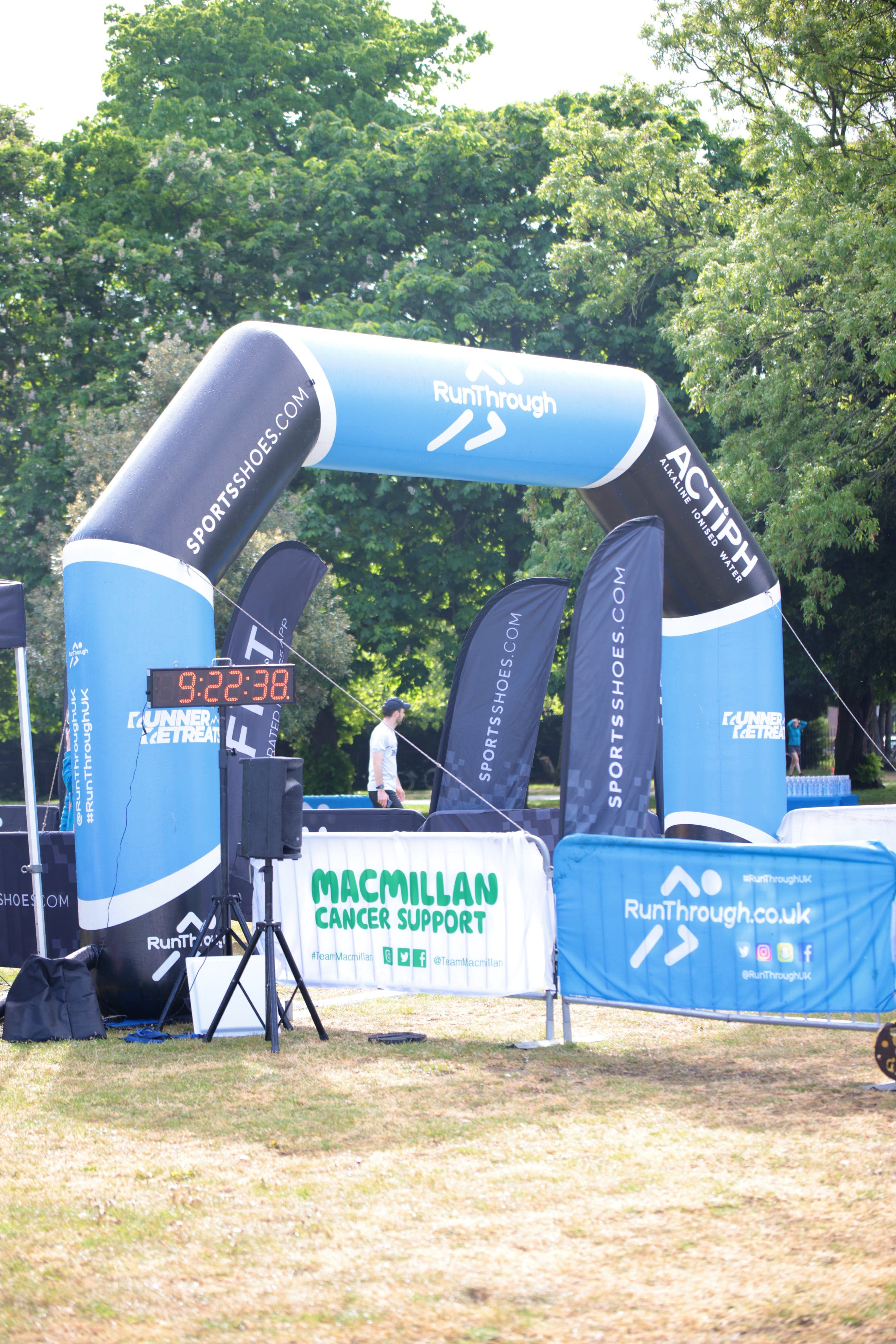 The RunThrough finish line